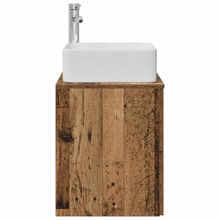 Vanité de lavabo mural Bois ancien 49,5 x 41 x 63 cm - 4