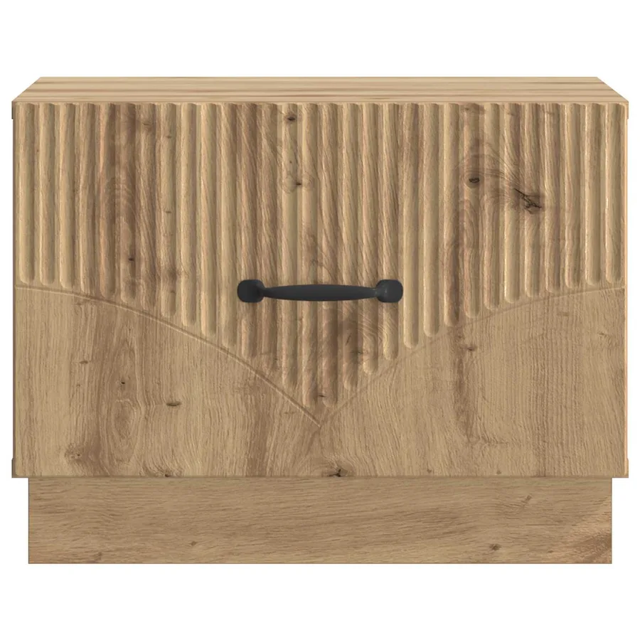 Table basse Chêne artisanal 49 x 50 x 37 cm Bois d'ingénierie - 5