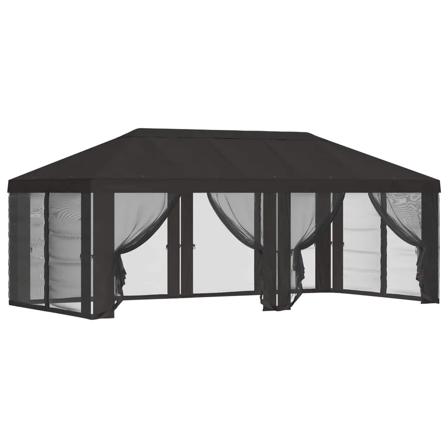 Housse de tonnelle avec murs latéraux Anthracite Polyester - 2