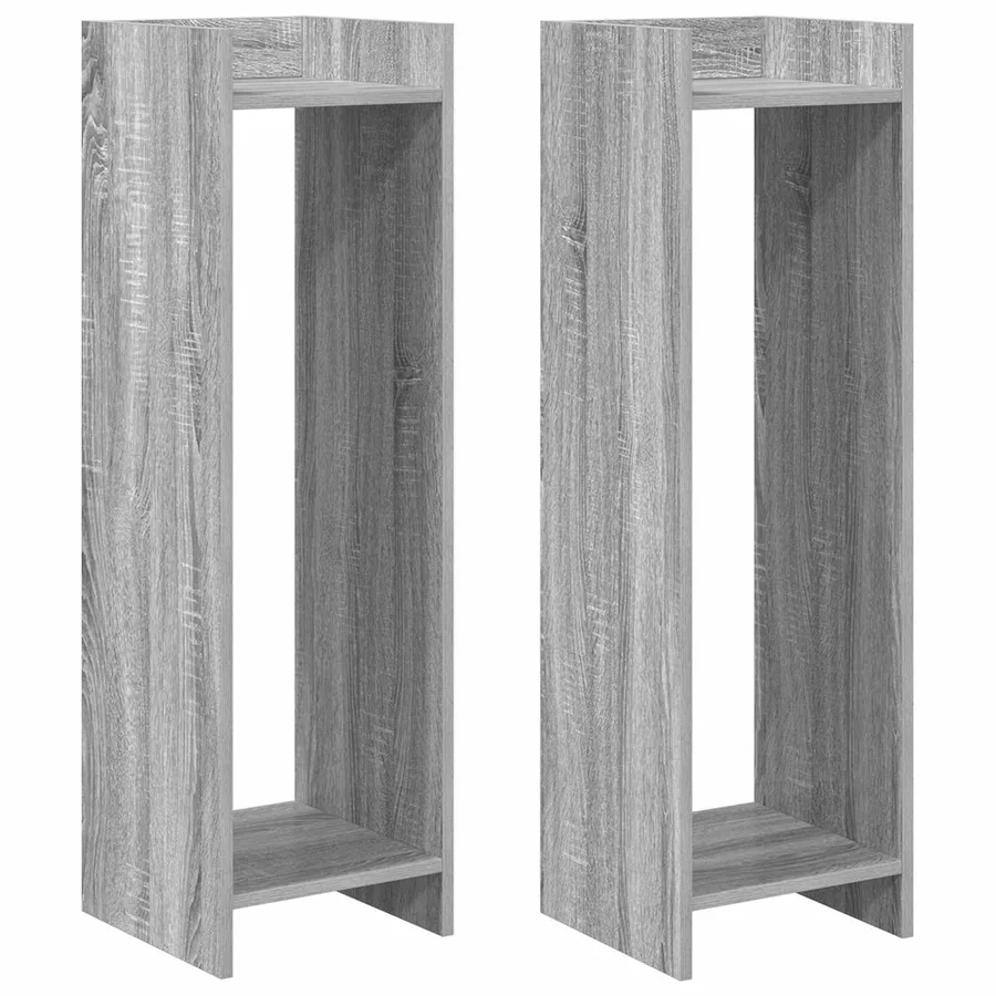 Support de Plante 2 pc Gris Sonoma 30 x 30 x 100 cm - 2