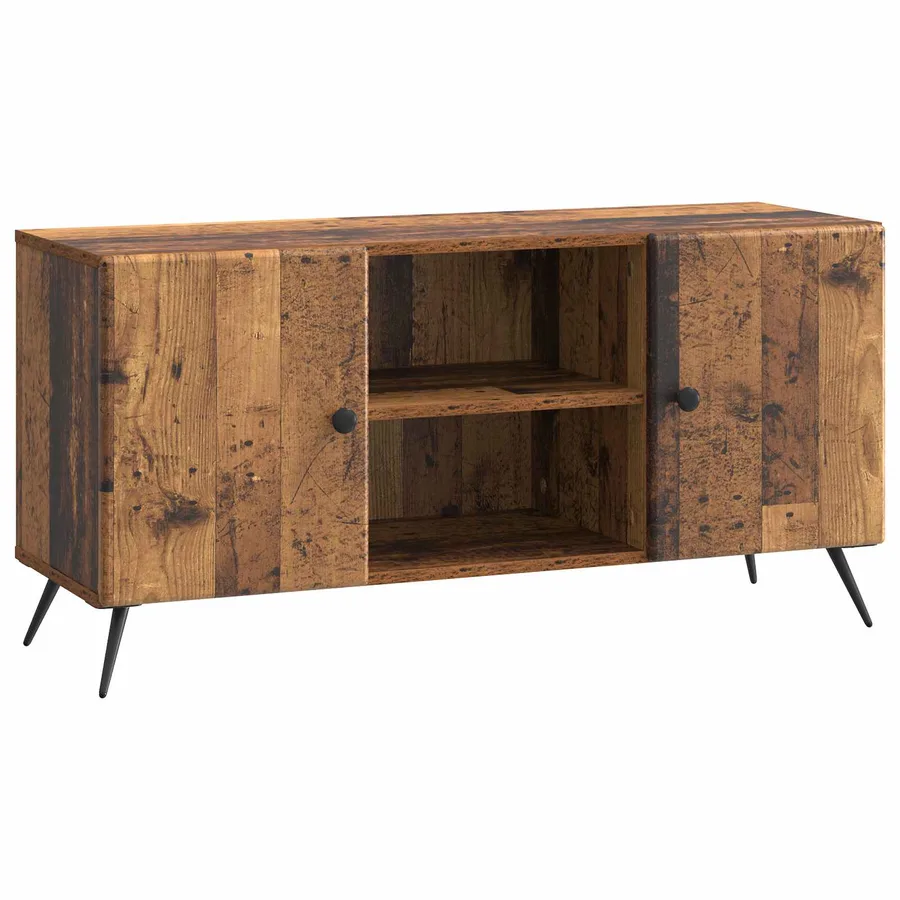 Meuble TV Bois ancien 102 x 34,5 x 50 cm Bois d'ingénierie - 2