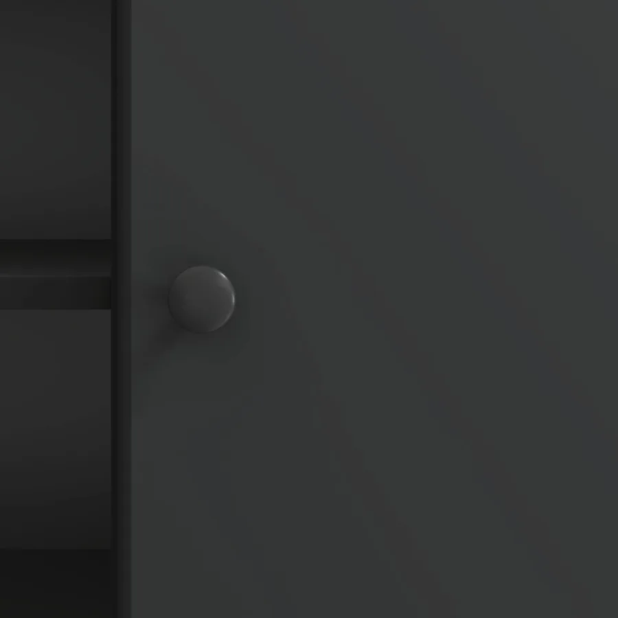 Meuble TV Noir 102 x 34,5 x 50 cm Bois d'ingénierie - 8