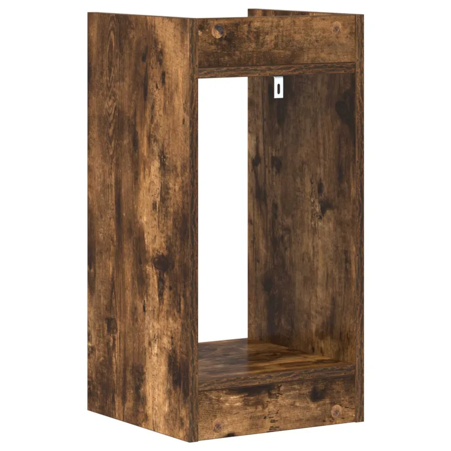 Support de Plante Chêne Fumé 30 x 30 x 60 cm Bois d’ingénierie - 7