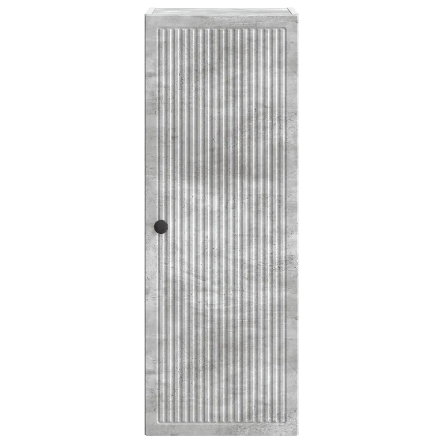 Armoire Murale Gris béton 33 x 34,5 x 90 cm Bois d'ingénierie - 4