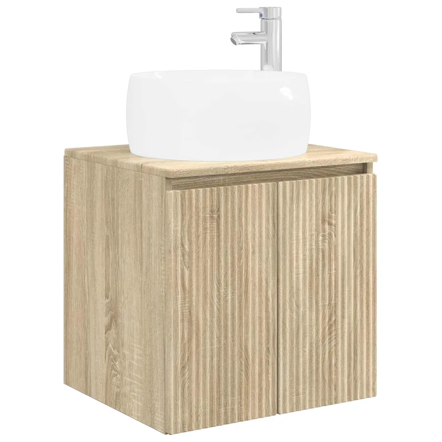 Vanité de lavabo mural Chêne Sonoma 49,5 x 44,5 x 66 cm - 2