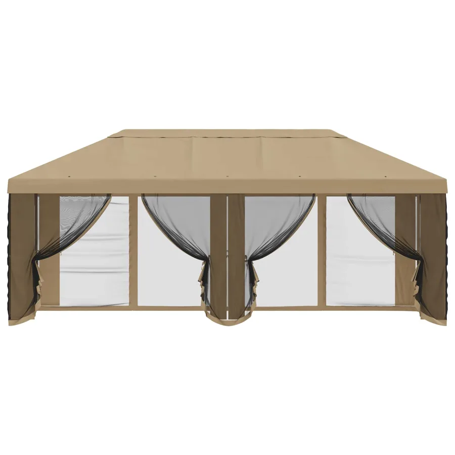 Housse de tonnelle avec murs latéraux Beige 600,5 x 300,5 cm - 5
