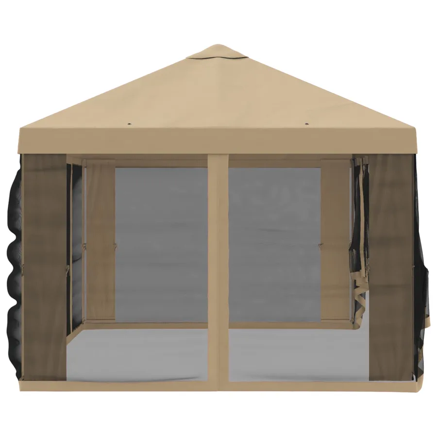 Housse de tonnelle avec murs latéraux Beige 600,5 x 300,5 cm - 6