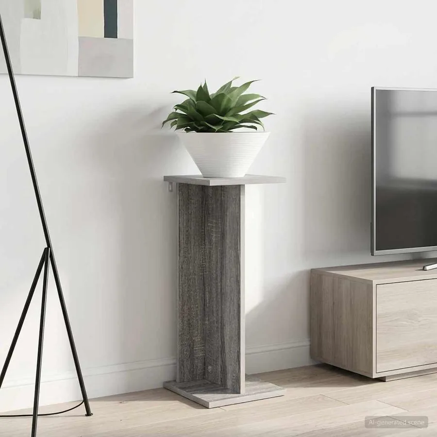 Support de Plante Gris Sonoma 25 x 25,5 x 60,5 cm