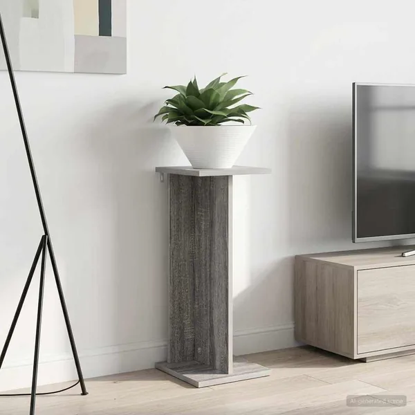 Support de Plante Gris Sonoma 25 x 25,5 x 60,5 cm