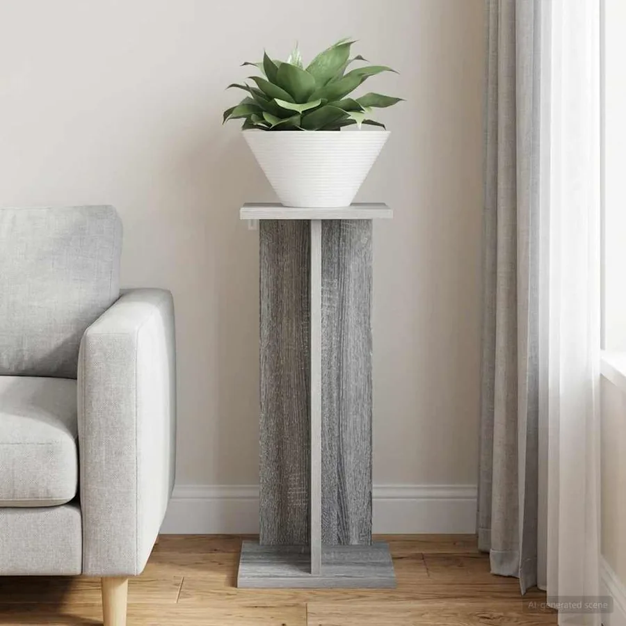 Support de Plante Gris Sonoma 25 x 25,5 x 60,5 cm - 4