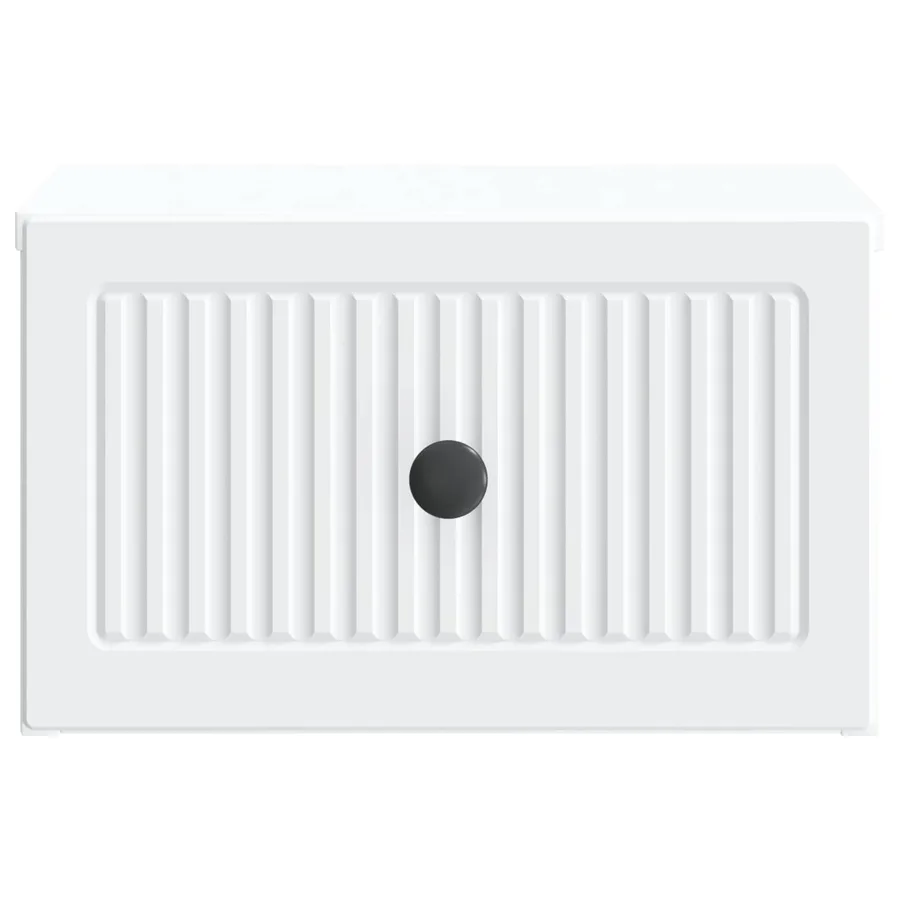 Cabinet de chevet mural avec tiroir Blanc 33 x 34,5 x 20 cm - 5