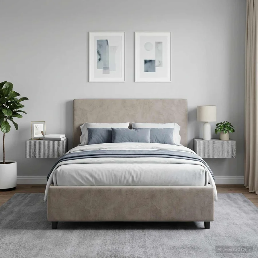Cabinet de chevet mural 2 pcs Sonoma gris 49 x 34,5 x 20 cm - 4
