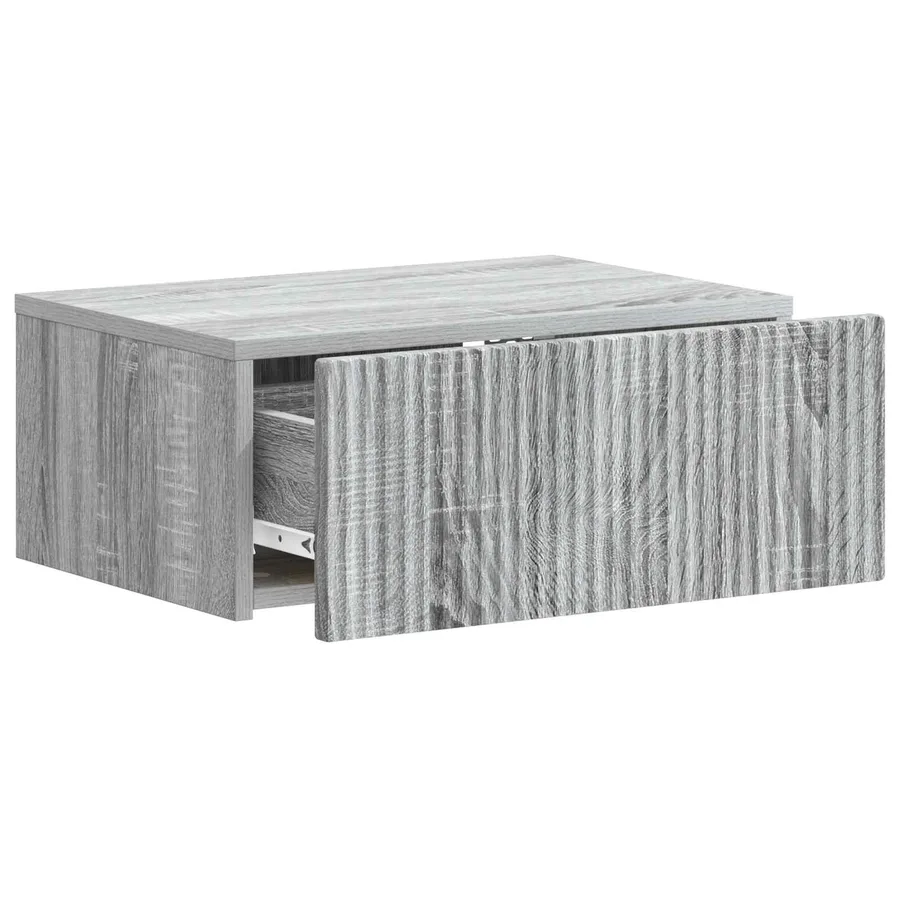 Cabinet de chevet mural 2 pcs Sonoma gris 49 x 34,5 x 20 cm - 6