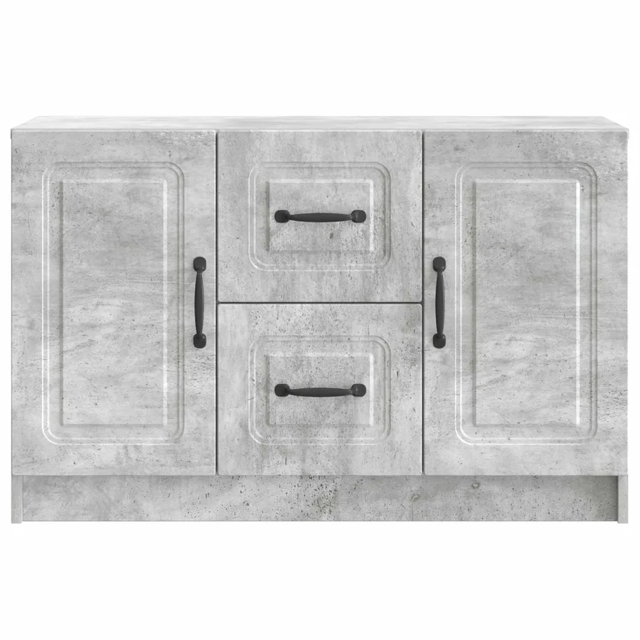 Buffet Gris béton 89 x 34,5 x 57 cm Bois d'ingénierie - 6