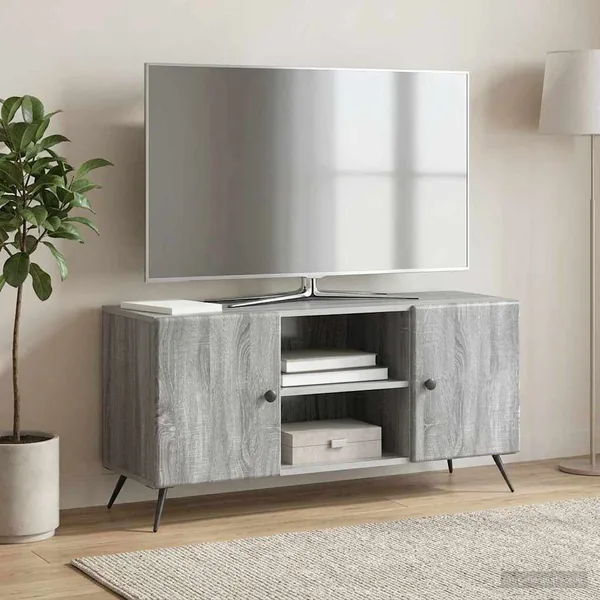 Meuble TV Sonoma gris 102 x 34,5 x 50 cm Bois d'ingénierie