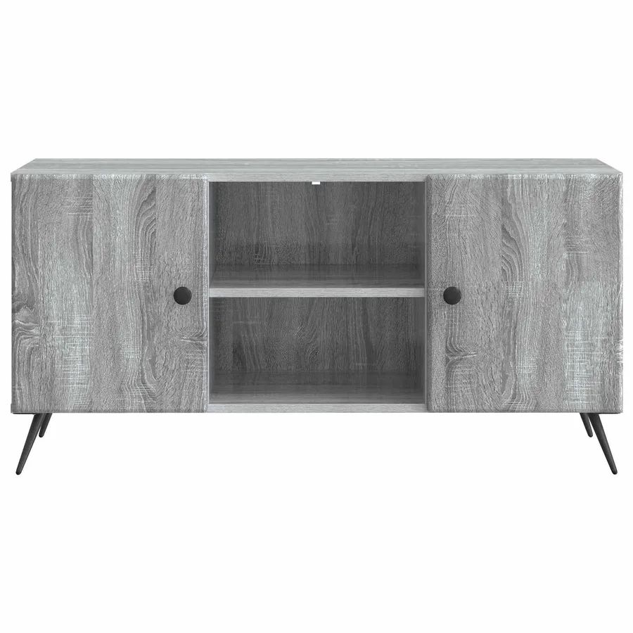 Meuble TV Sonoma gris 102 x 34,5 x 50 cm Bois d'ingénierie - 6