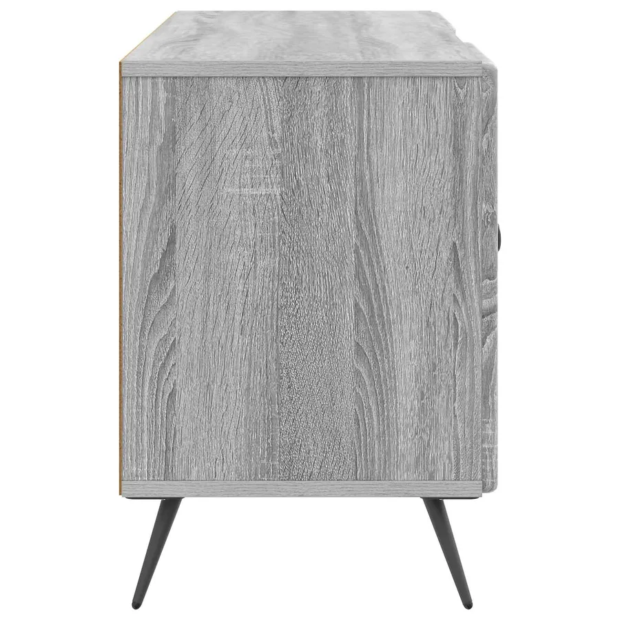 Meuble TV Sonoma gris 102 x 34,5 x 50 cm Bois d'ingénierie - 7