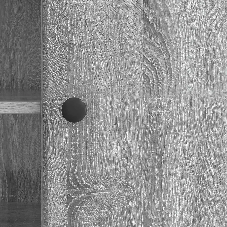 Meuble TV Sonoma gris 102 x 34,5 x 50 cm Bois d'ingénierie - 8