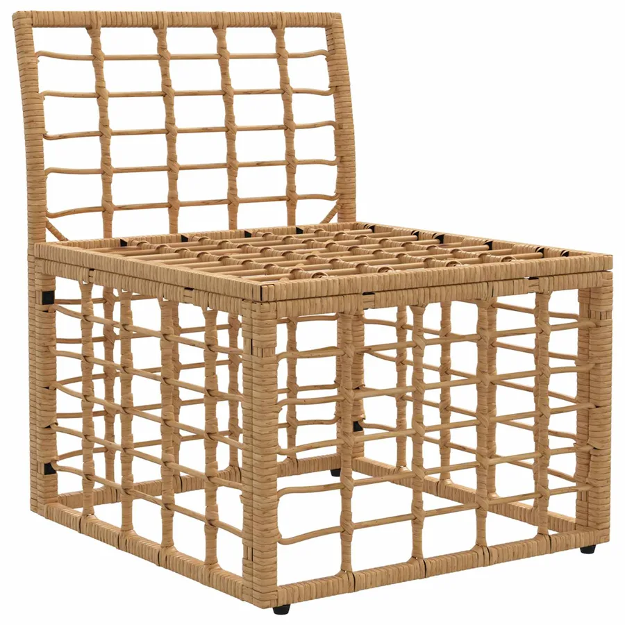 Unité de canapé sans accoudoir modulable pour extérieur Naturel - 3