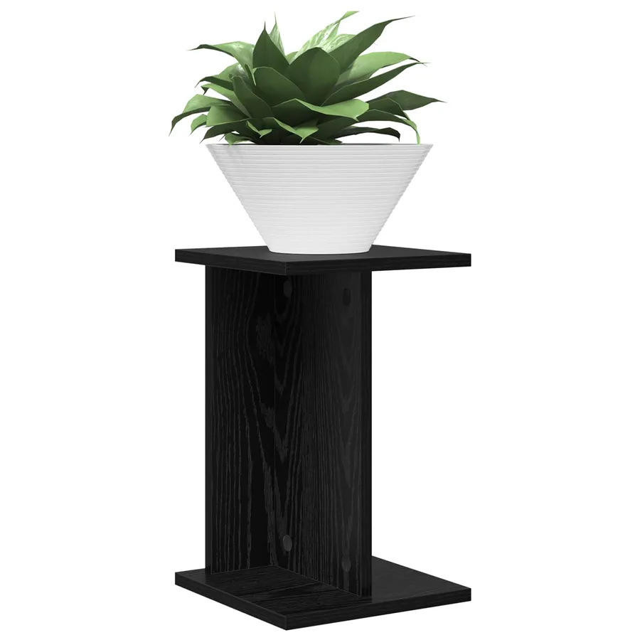 Support de Plante 2 pc Chêne Noir 25 x 25,5 x 40,5 cm - 3