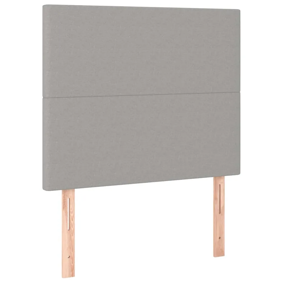 Tête de lit Gris clair 100x5x118/128 cm Tissu - 2