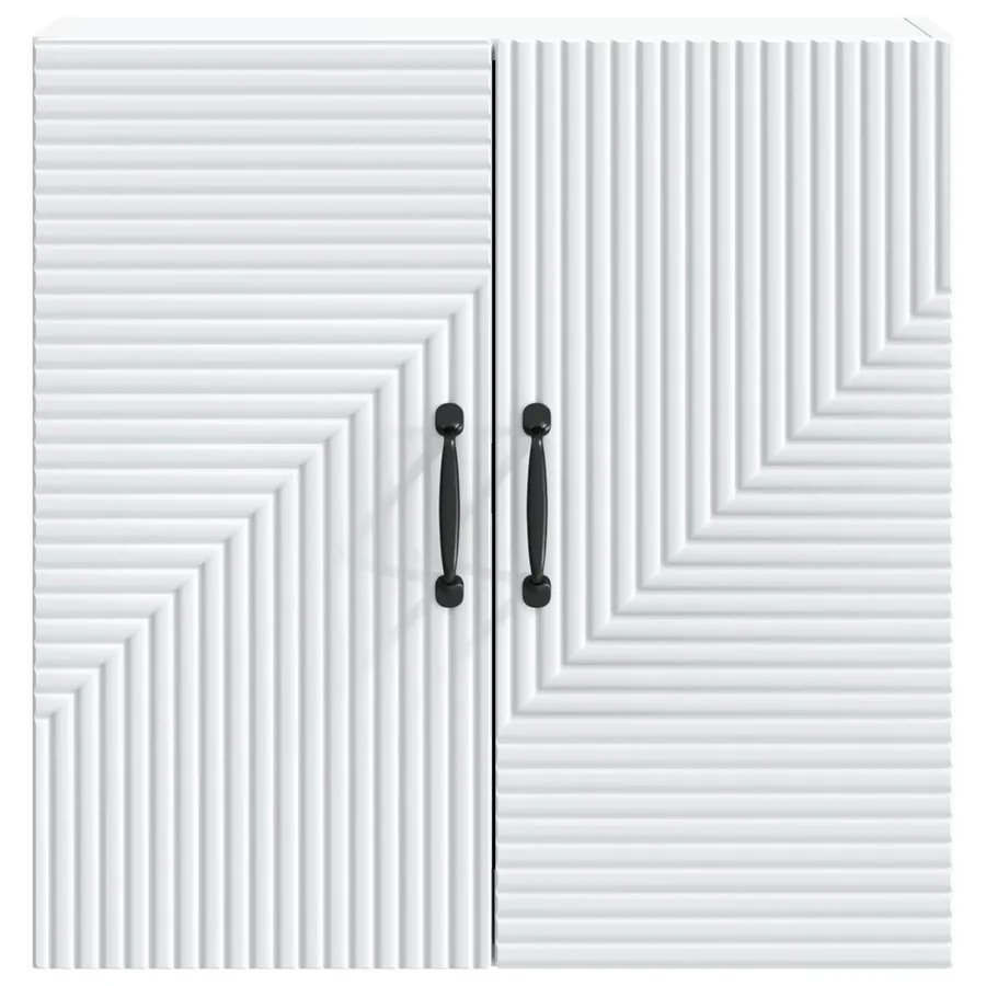 Armoire Murale Blanc 59 x 31 x 60 cm Bois d'ingénierie - 4