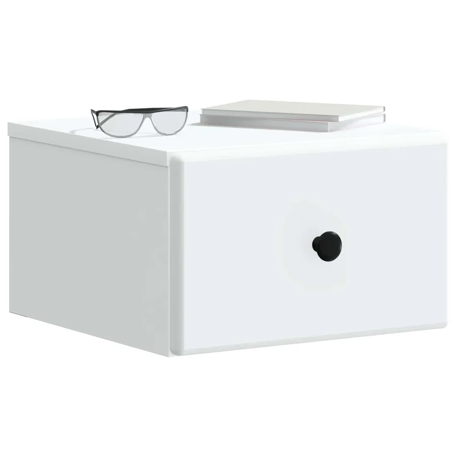 Cabinet de chevet mural 2 pcs Blanc 34,5 x 33 x 20 cm - 3