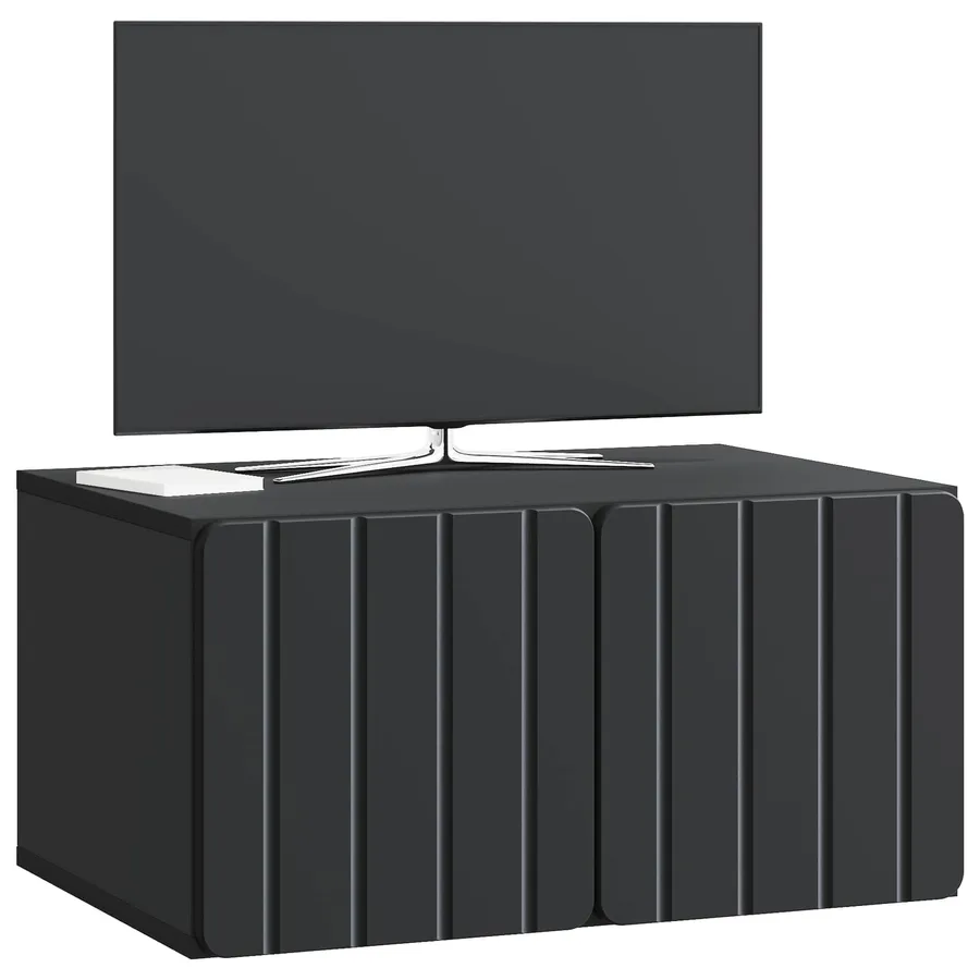 Meuble TV mural 59,5 x 41 x 30 cm Noir Bois d'ingénierie - 3