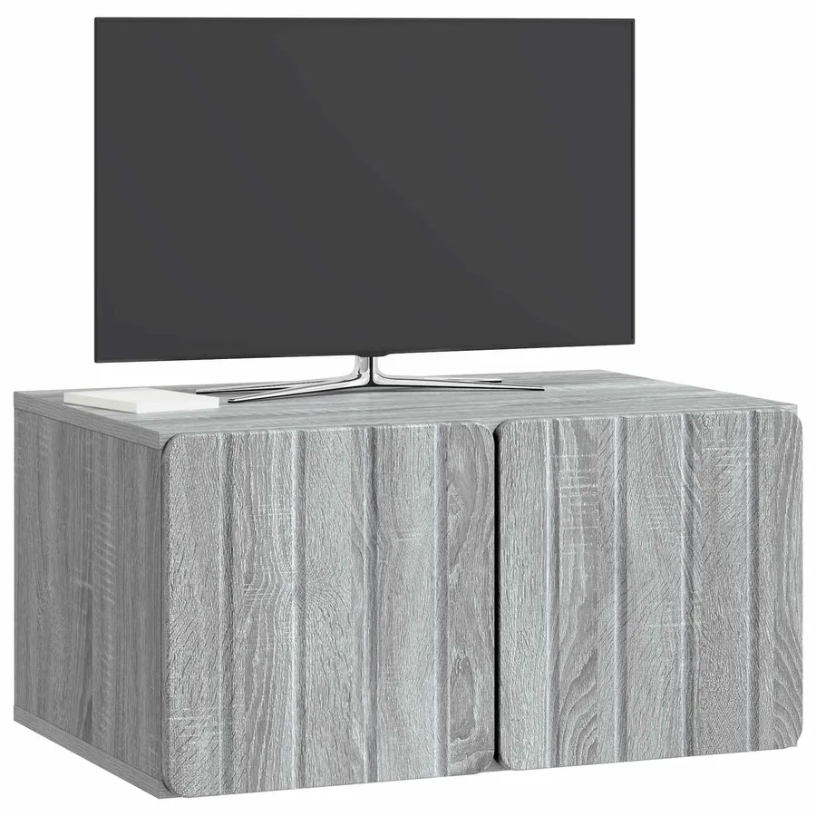 Meuble TV mural 59,5 x 41 x 30 cm Sonoma gris Bois d'ingénierie - 3