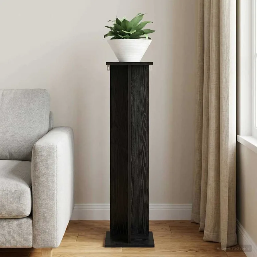 Support de Plante Chêne Noir 25 x 25,5 x 100,5 cm - 4