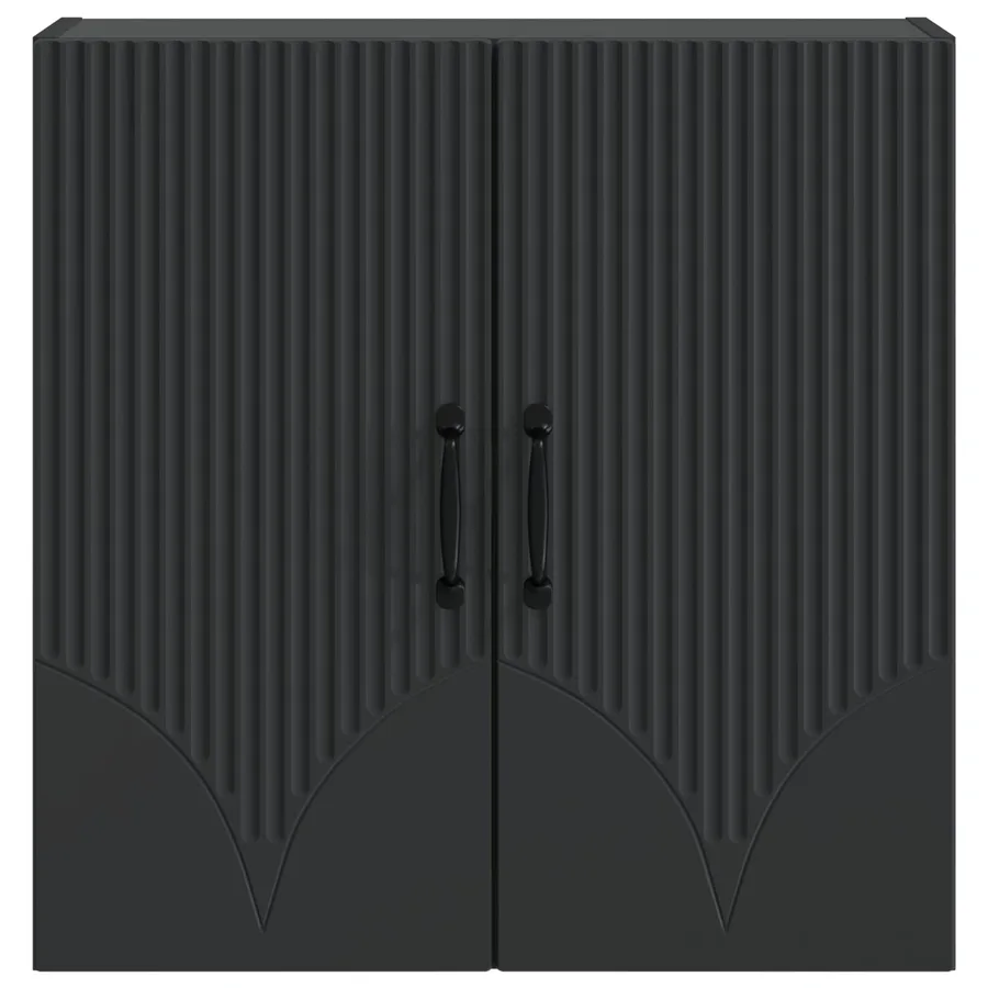 Armoire Murale Noir 59 x 31 x 60 cm Bois d'ingénierie - 4