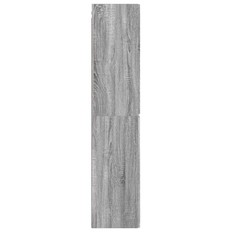 Cabinet de Salle de Bain Mural Sonoma gris 33 x 34,5 x 160 cm - 4