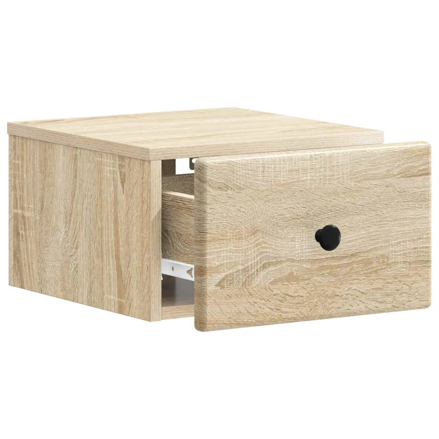Cabinet de chevet mural 2 pcs Chêne Sonoma 34,5 x 33 x 20 cm - 6
