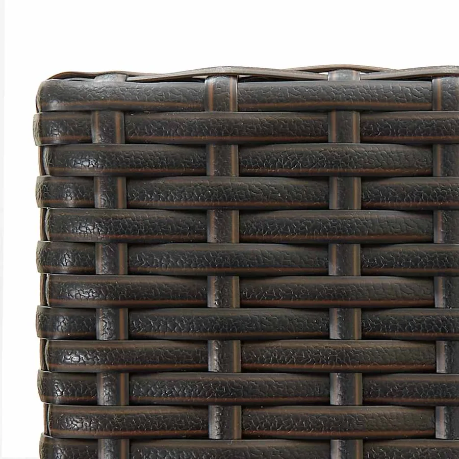 Ensemble de bar de jardin 3 pcs Résine tressée Marron - 14