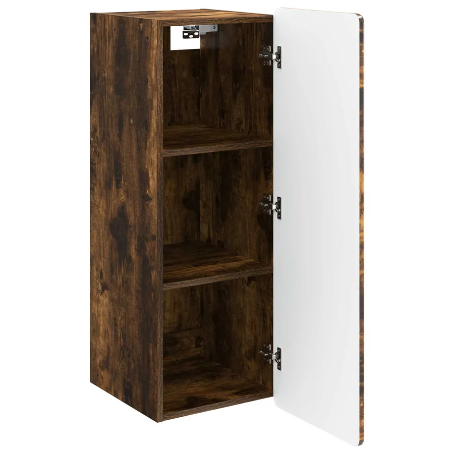 Armoire Murale Chêne fumé 33 x 34,5 x 94 cm Bois d'ingénierie - 3
