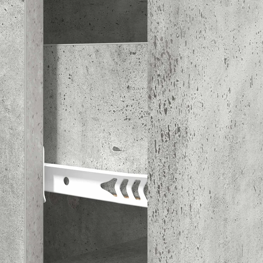Armoire à tiroirs Gris béton 33 x 34,5 x 90 cm - 10