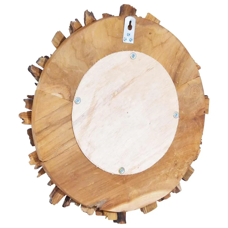 Miroir mural 40 cm Teck Rond - 4