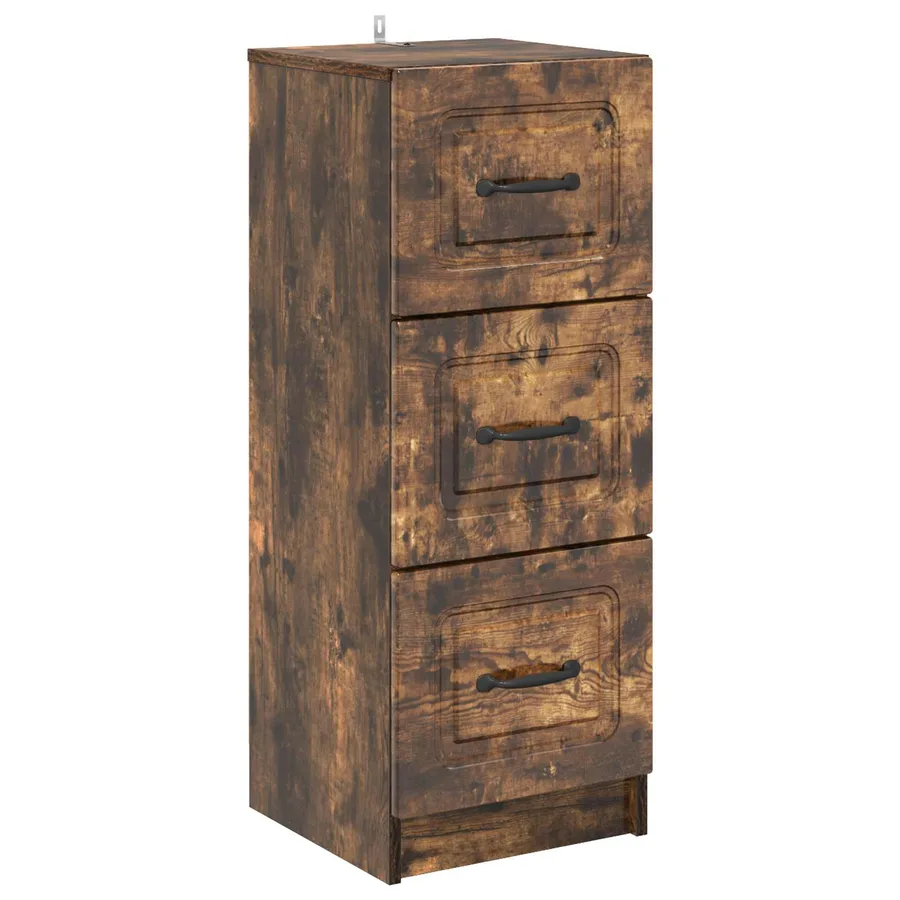 Armoire à tiroirs Chêne fumé 33 x 34,5 x 87 cm - 2