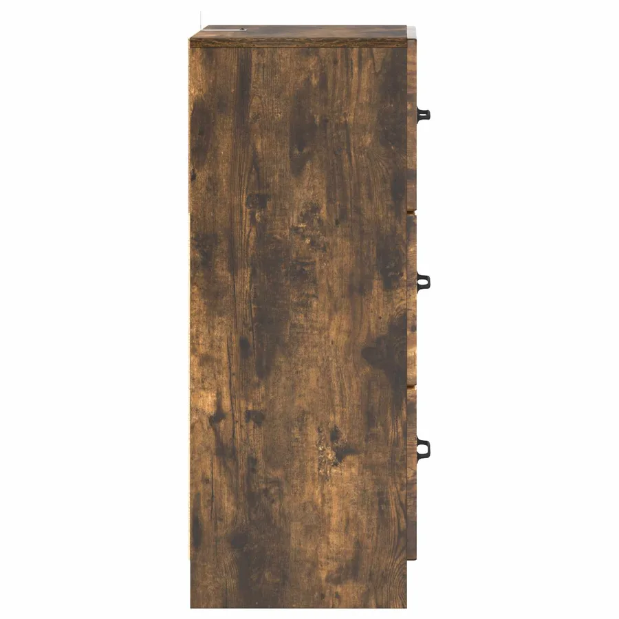 Armoire à tiroirs Chêne fumé 33 x 34,5 x 87 cm - 7