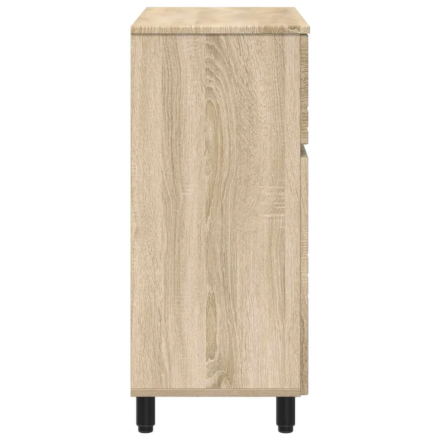 Unité de vanité de salle de bain Chêne Sonoma 60 x 35 x 80 cm - 6
