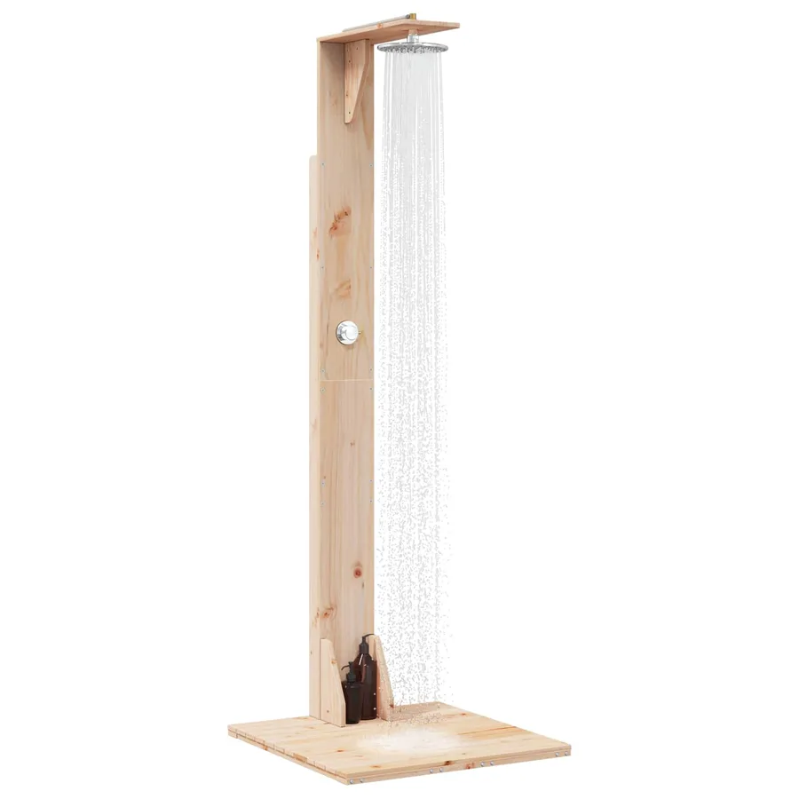 Douche d'extérieur 214,5 cm Naturel - 3