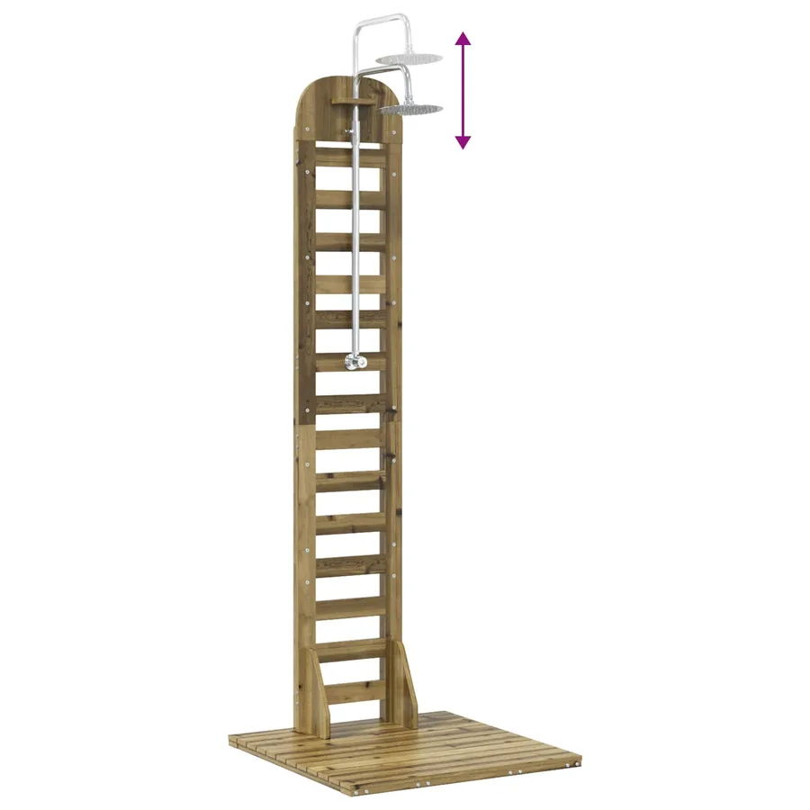 Douche d'extérieur 223 cm Naturel - 9