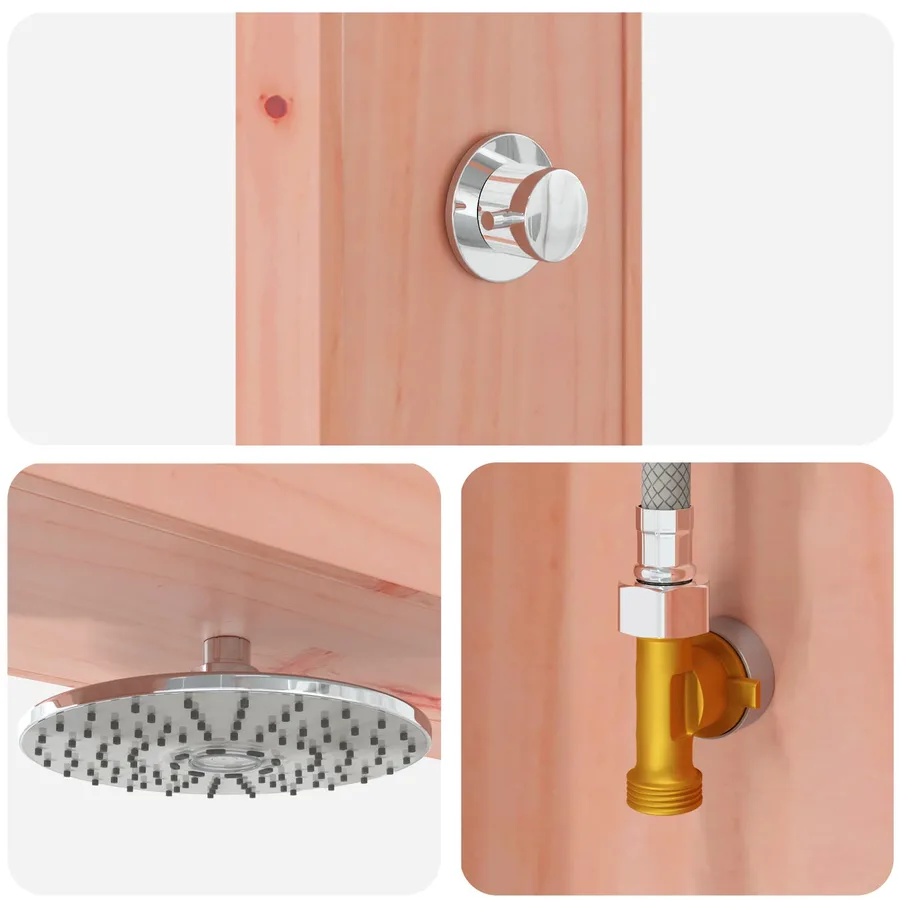 Douche d'extérieur 226 cm Naturel - 7