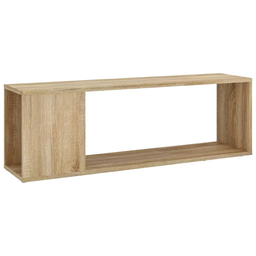 Meuble TV Chêne sonoma 100x24x32 cm Bois d'ingénierie - 2