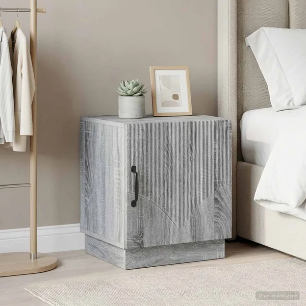 Table de chevet 2 pcs Sonoma gris 43 x 34,5 x 47 cm