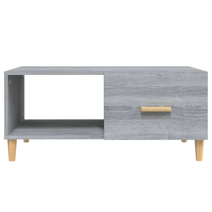 Table basse sonoma gris 89,5x50x40 cm bois d'ingénierie - 6