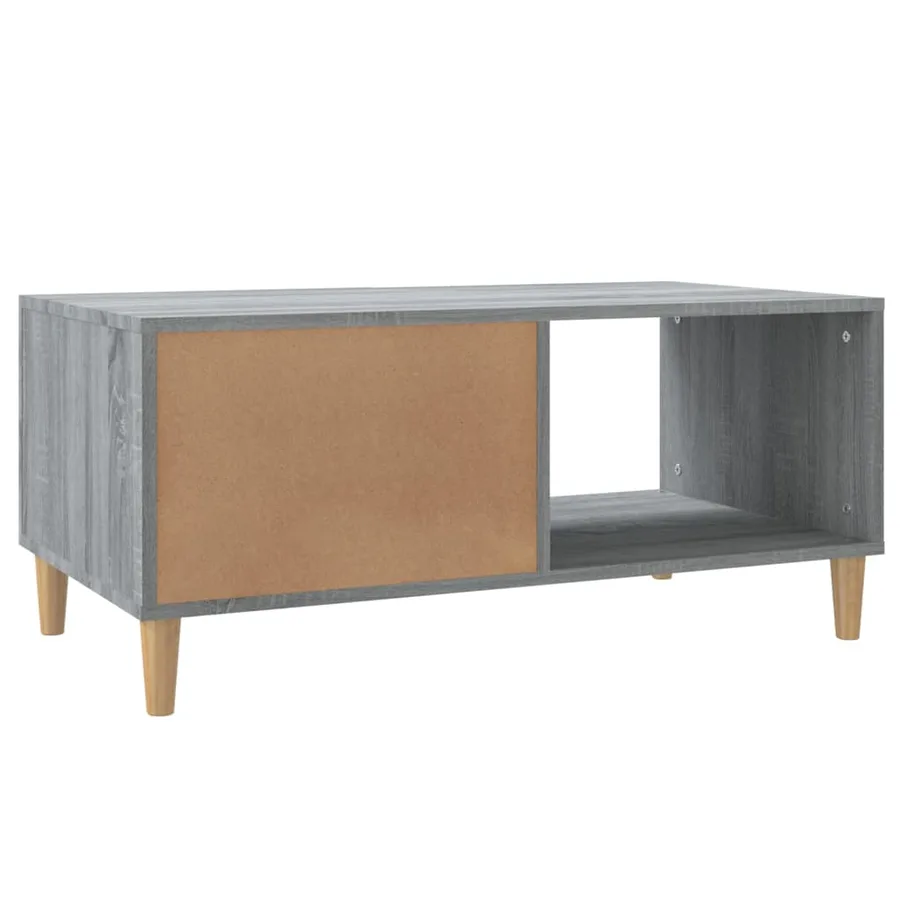 Table basse sonoma gris 89,5x50x40 cm bois d'ingénierie - 8