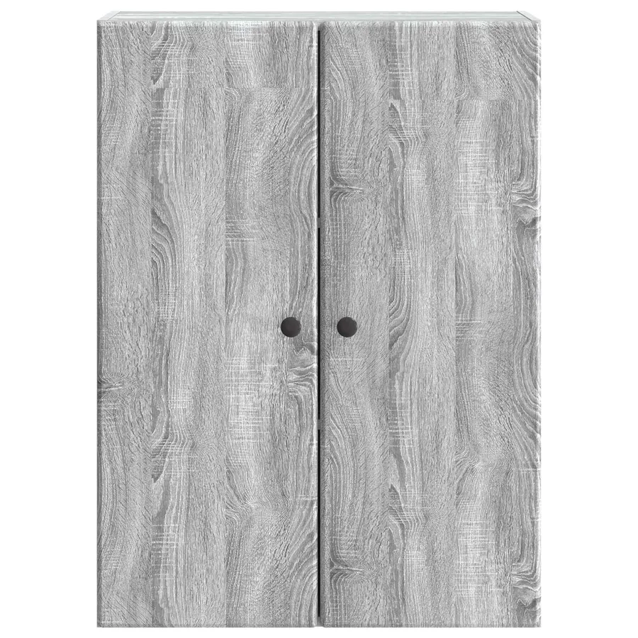 Armoire Murale Sonoma gris 66 x 34,5 x 90 cm Bois d'ingénierie - 4