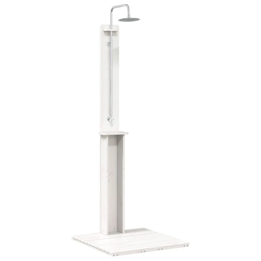 Douche d'extérieur 206 cm Blanc - 2