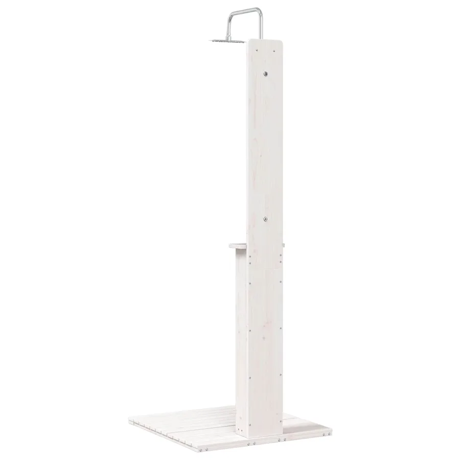 Douche d'extérieur 206 cm Blanc - 6
